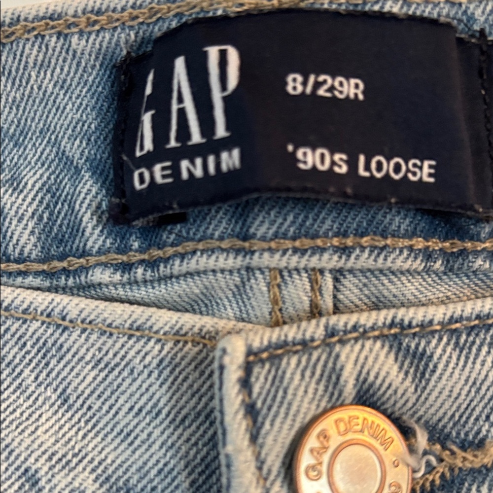 GAP Light Blue Straight Leg Jeans - Picture 2 of 5